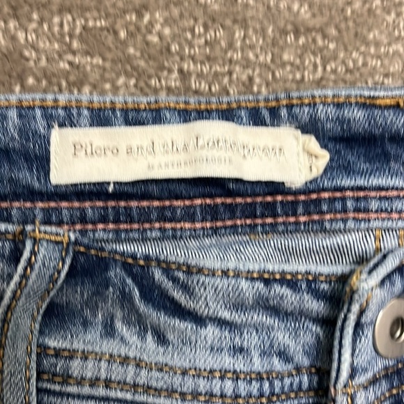 Pilcro and The Letterpress Anthropologie Slim Boyfriend Distressed Jeans Sz 29 - Picture 3 of 14